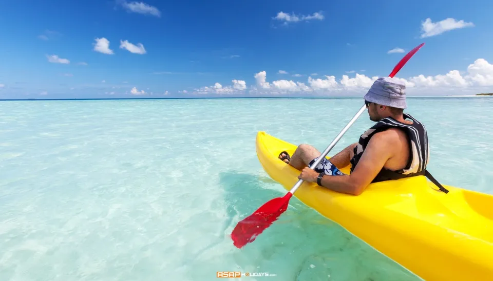 Canoeing At Minicoy Island