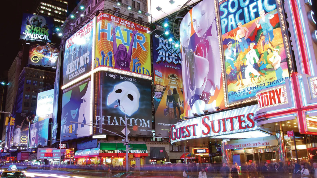 Broadway & Theater District, best places to visit in New York City